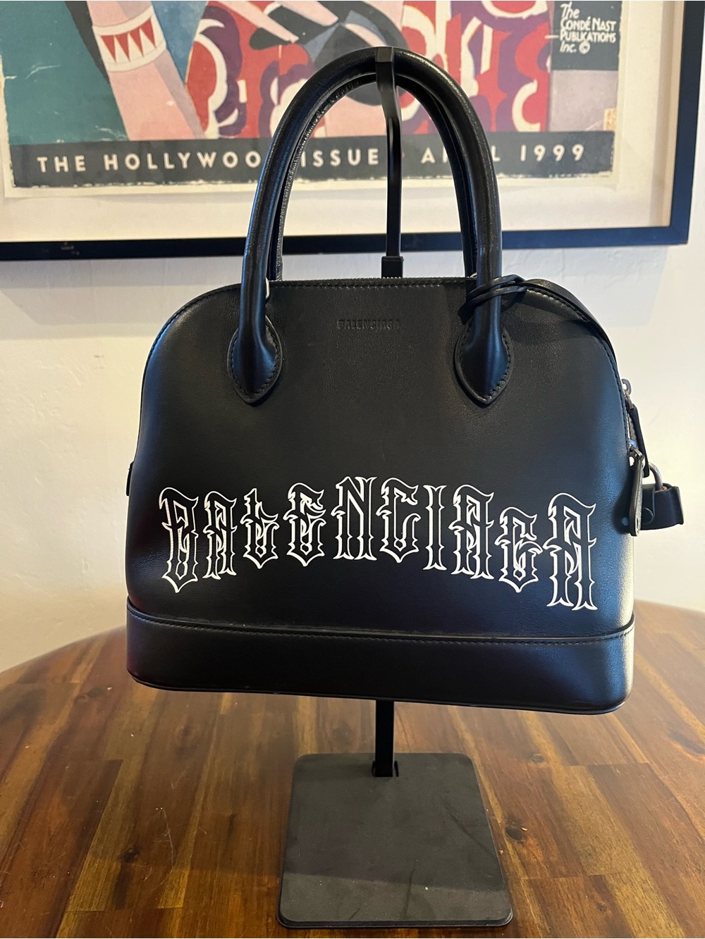 Balenciaga Black Leather Ville